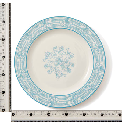 ANNA SUI PLATE LARGE BLUE X WHITE