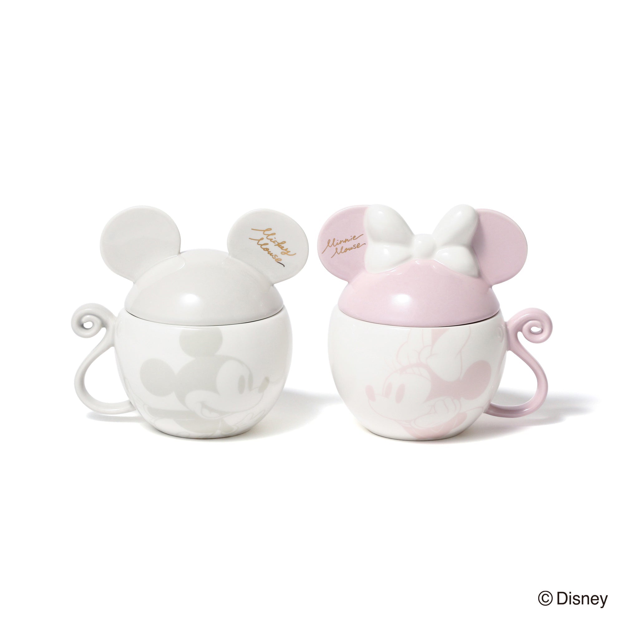 DISNEY PAIR MUG MOTIF PINK x GRAY