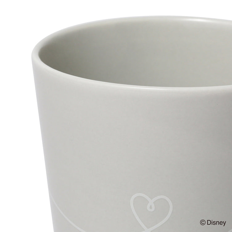 DISNEY PAIR MUG FACE PLATE PINK x GRAY