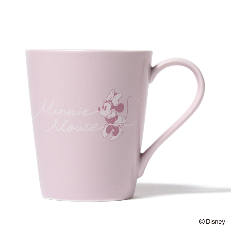 DISNEY PAIR MUG FACE PLATE PINK x GRAY