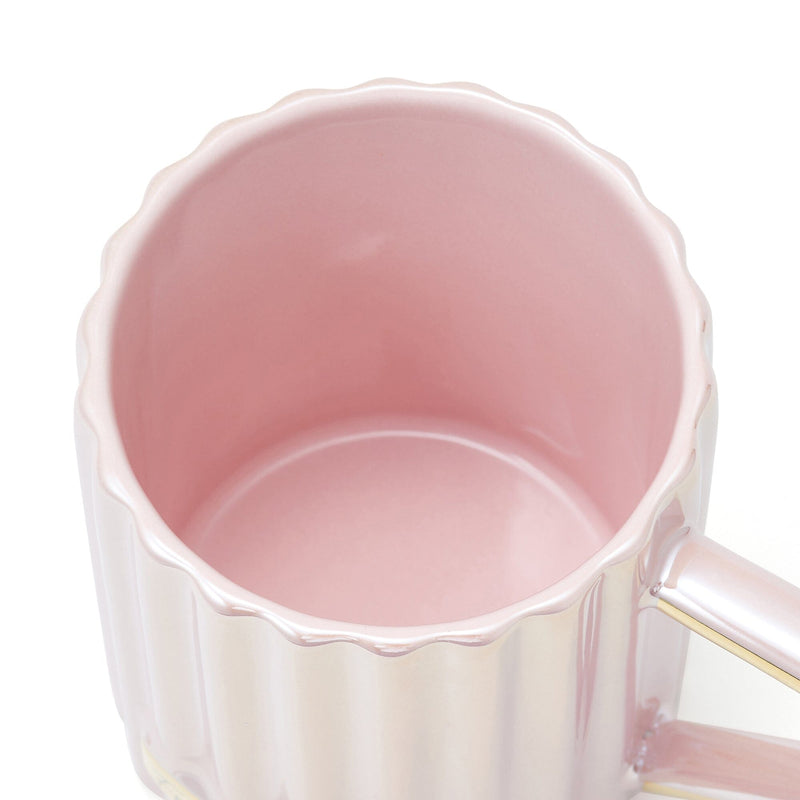 DIAMOND WITH LID MUG PINK