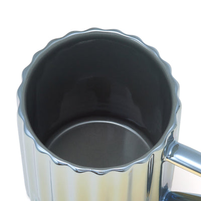 DIAMOND WITH LID MUG DARK GRAY