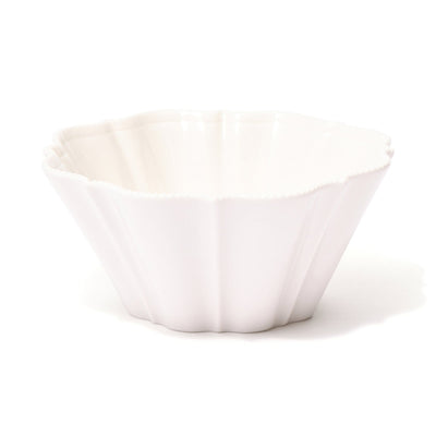 Blanche Bowl Medium Wave  White