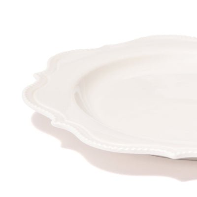 Blanche Plate Medium Wave  White