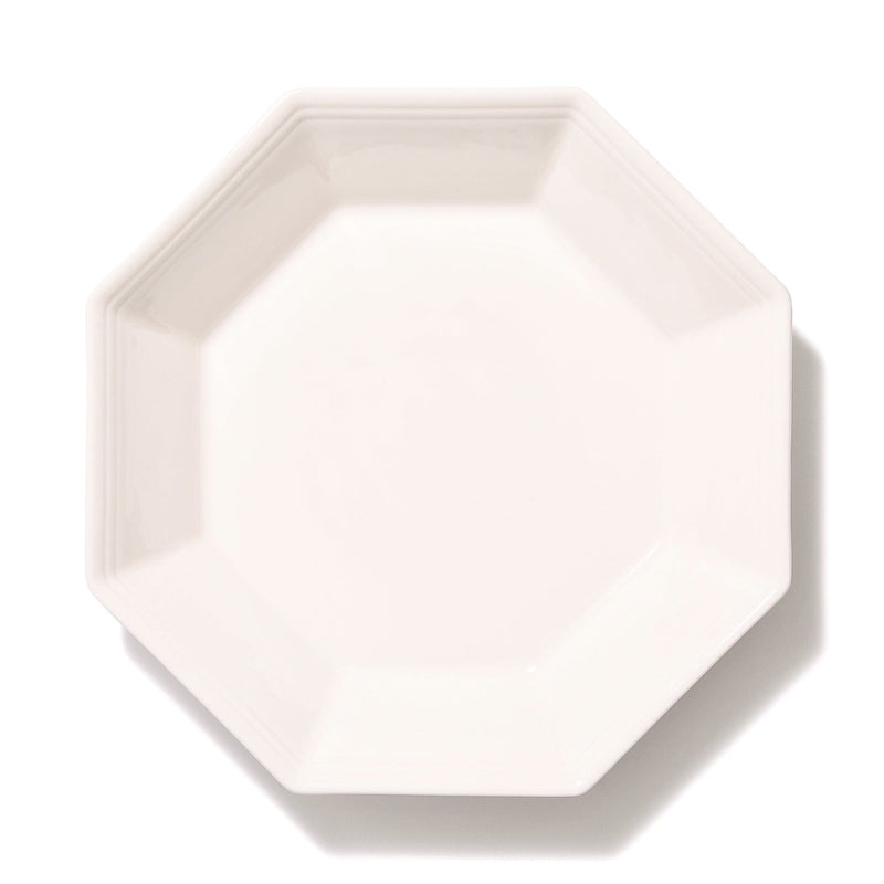 Blanche Deep Plate Octagon  White