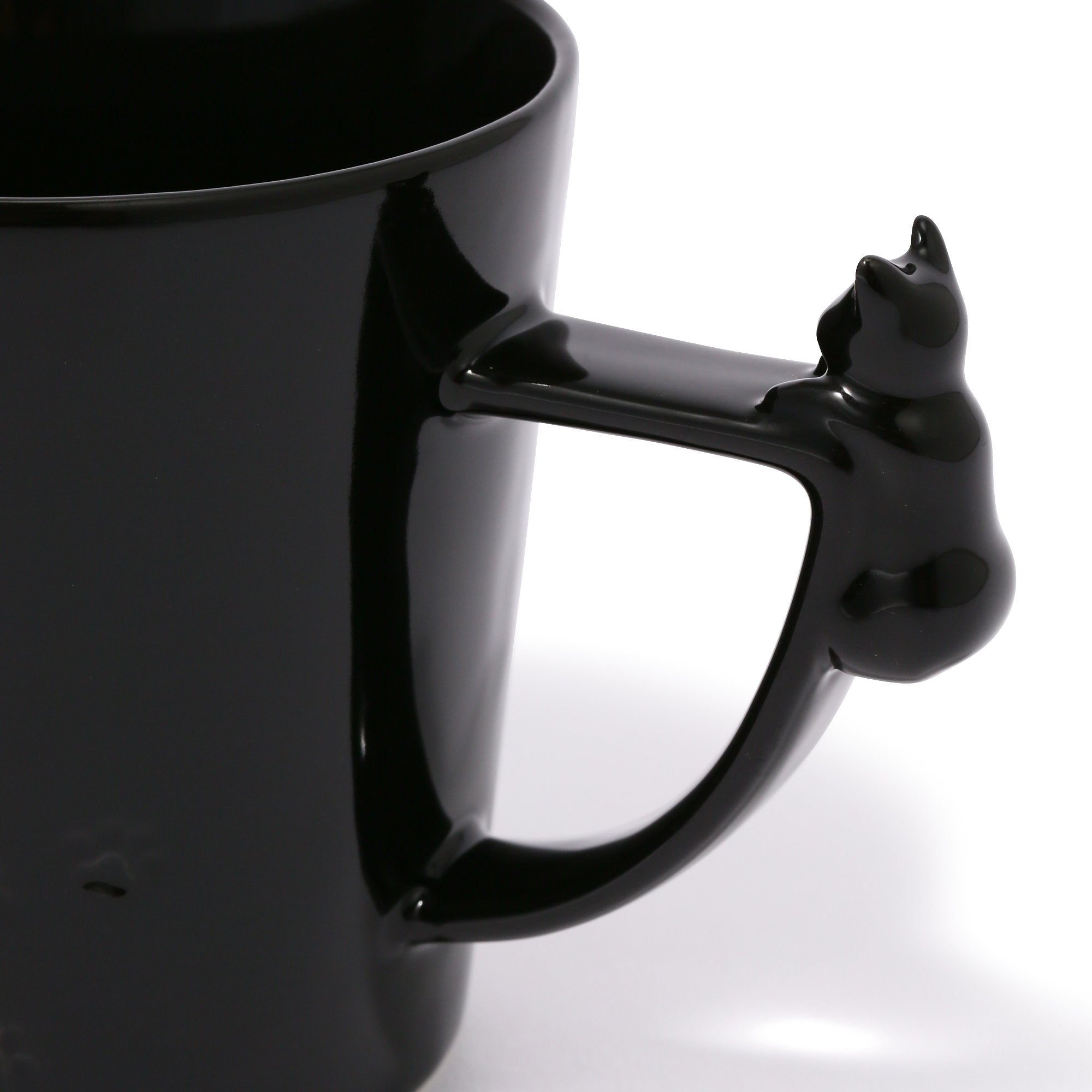 CAT FIGURE MUG BLACK