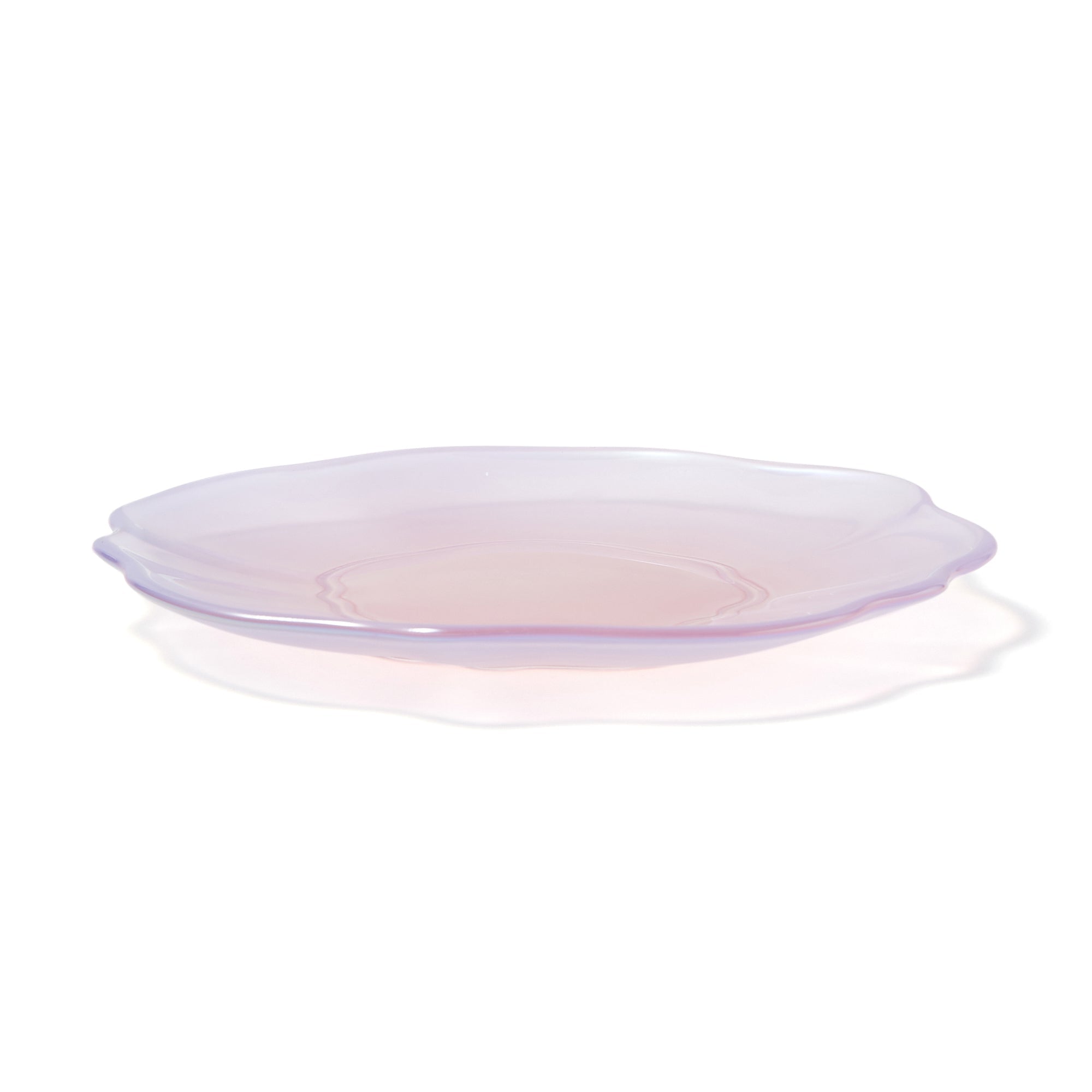 OPAL GLASS PLATE SMALL PURPLE x PINK