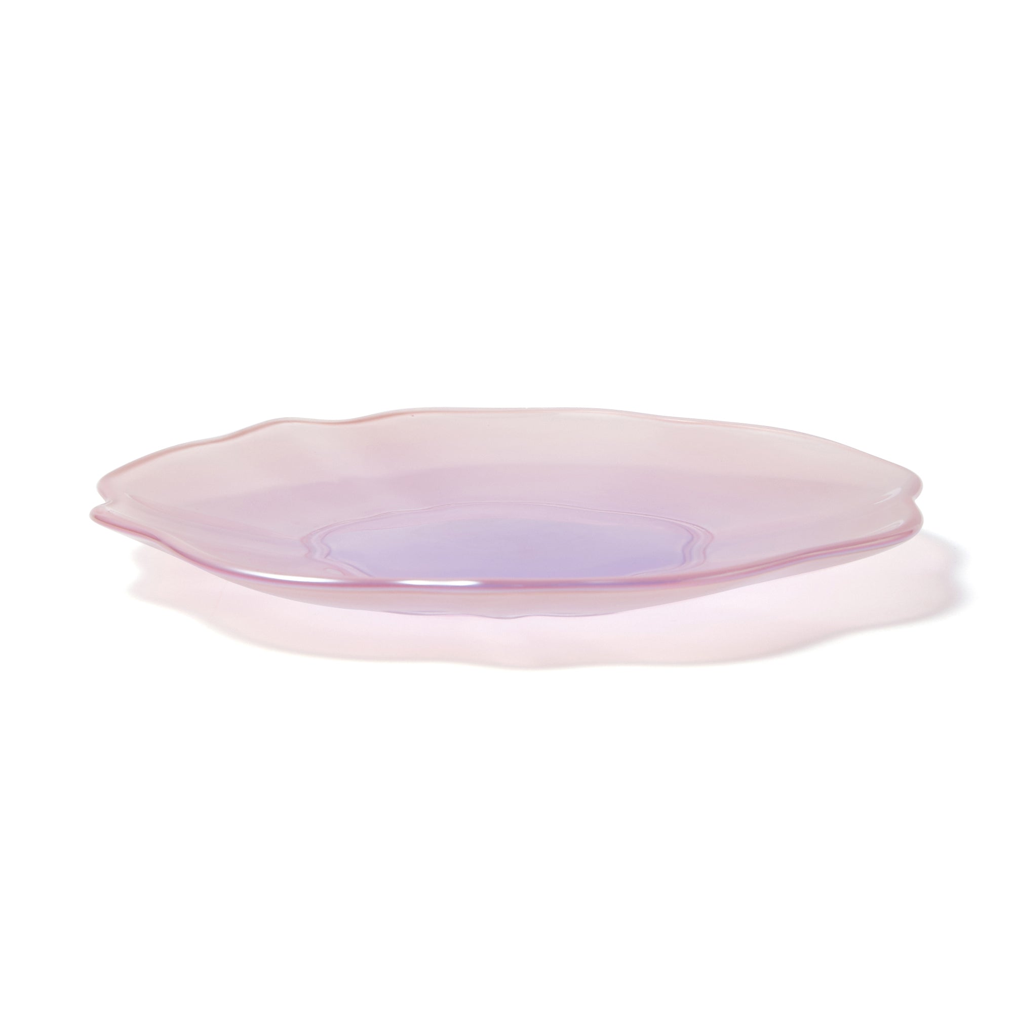 OPAL GLASS PLATE SMALL PINK x PURPLE