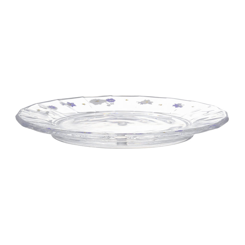 FLOWER FRILL GLASS STAND PURPLE