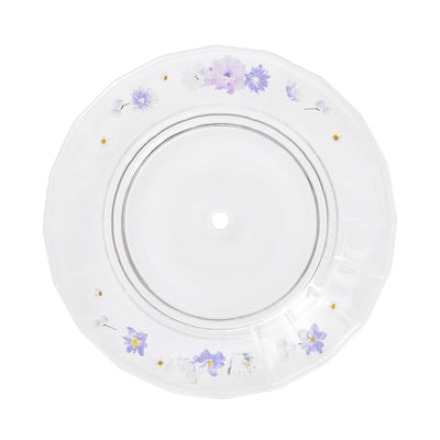 FLOWER FRILL GLASS STAND PURPLE