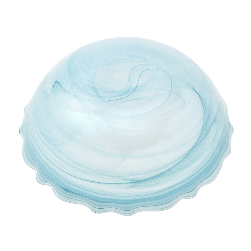 Marble Glass Bowl  Blue