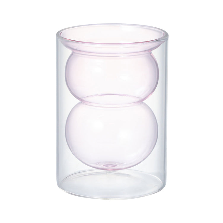 BUBBLE DOUBLE WALL GLASS PINK