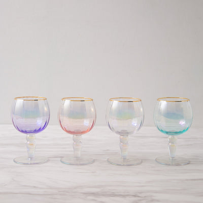 OPAL MOLDED GOBLET CLEAR