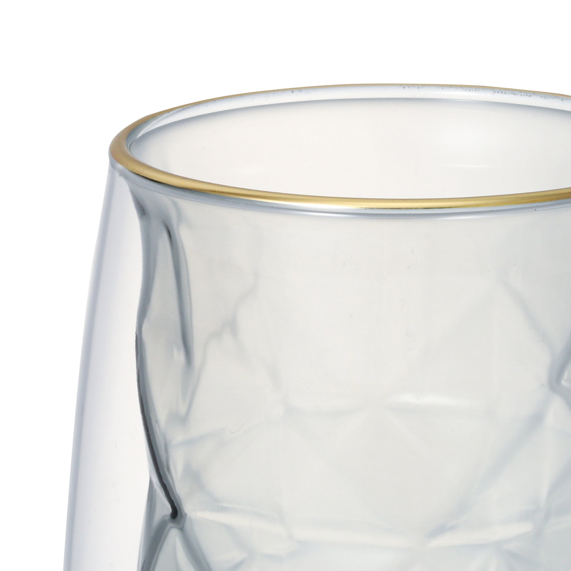 DIA DOUBLE WALL GLASS  GRAY