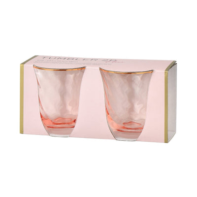 Fleur 玻璃杯 2件 粉紅色