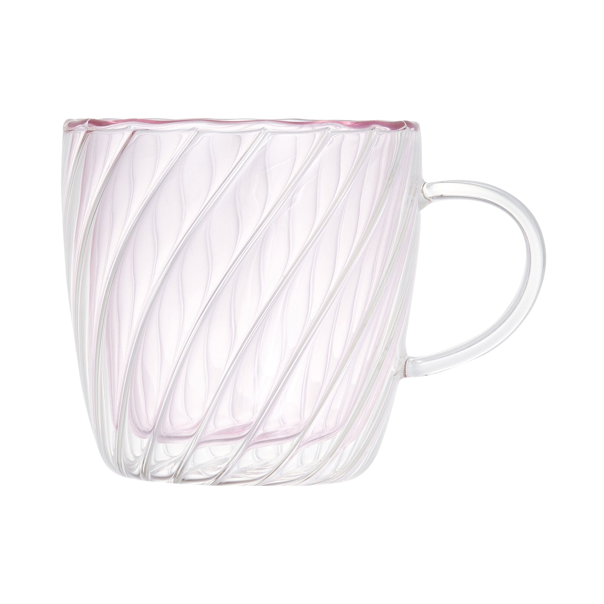 雙層玻璃杯連杯蓋 粉紅色