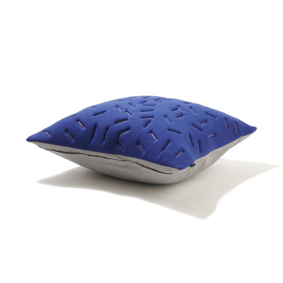 EMB ART AV CUSHION COVER 45 BLUE