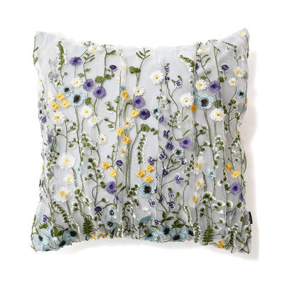 TULLE FLOWER CUSHION COVER 450 x 450