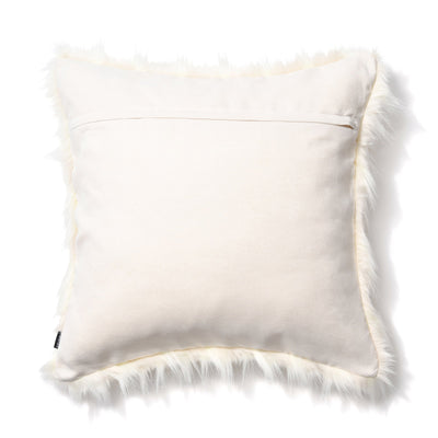 FUR I CUSHION COVER 450 x 450 WHITE