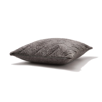 KNIT CHENILLE CUSHION COVER 450 x 450 DARK GRAY