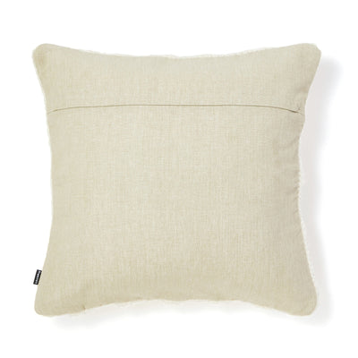 KNIT EMB CABLE CUSHION COVER 450 x 450 WHITE