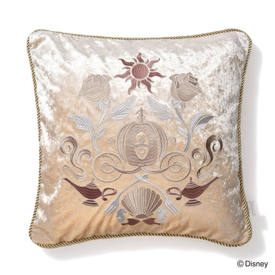 DISNEY PRINCESS DAYS EMBROIDERY CUSHION COVER 450 X 450 IVORY