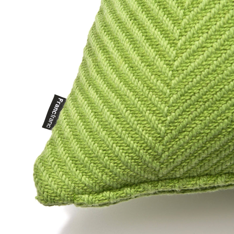 Herringborn Cushion Cover 450 X 450 Green