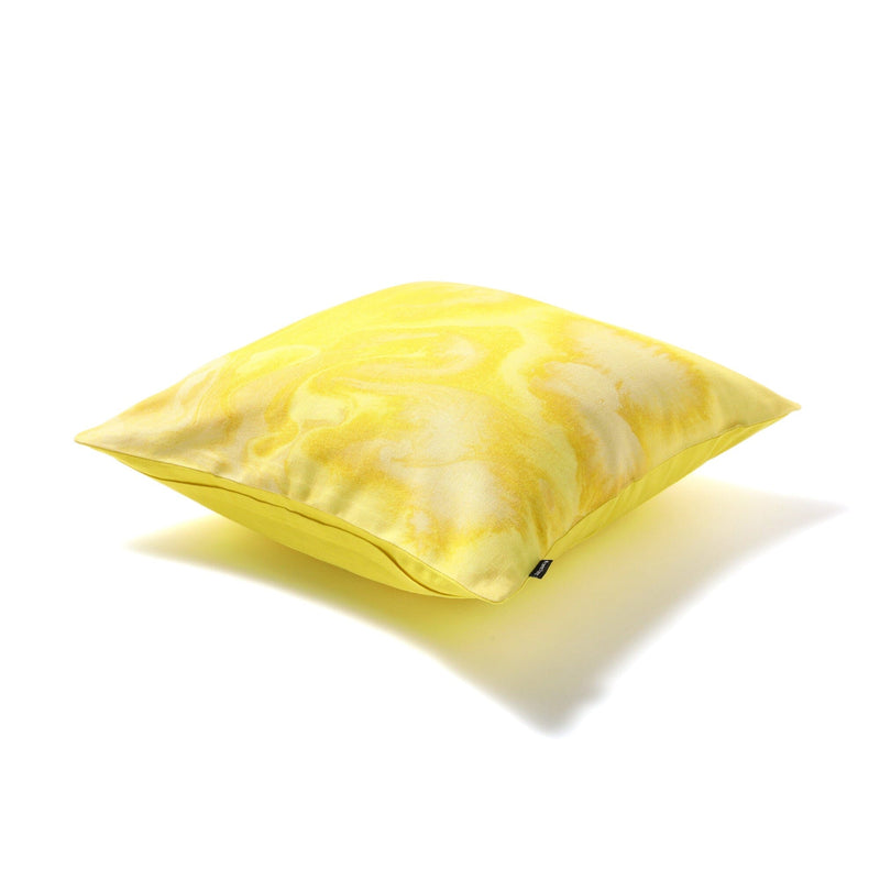 Marble Print Cushion Cover 450 X 450 Yellow