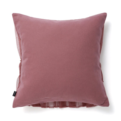 Frill Tulle Cushion Cover 450 X 450 Purple