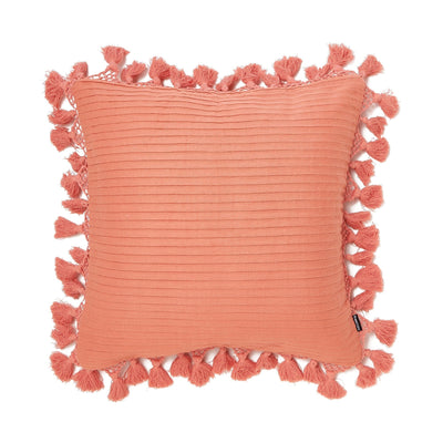 Macrame Tassel Cushion Cover 450 X 450 Orange