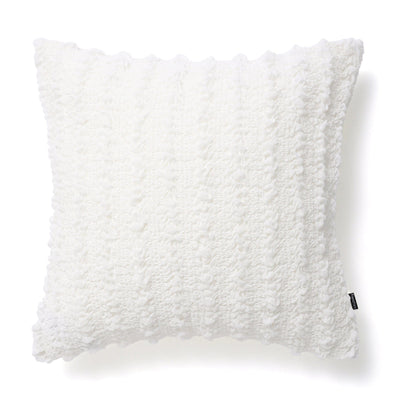 Chiffon Gather Cushion Cover 450 X 450 White