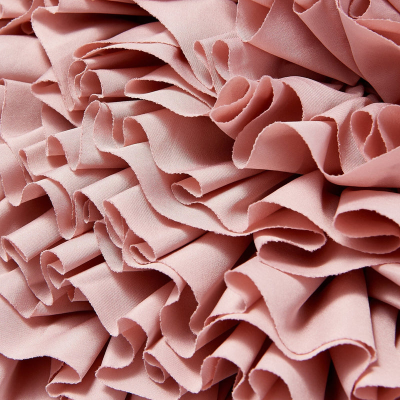 FRILL 褶邊貼花咕臣套 450 x 450 粉紅色