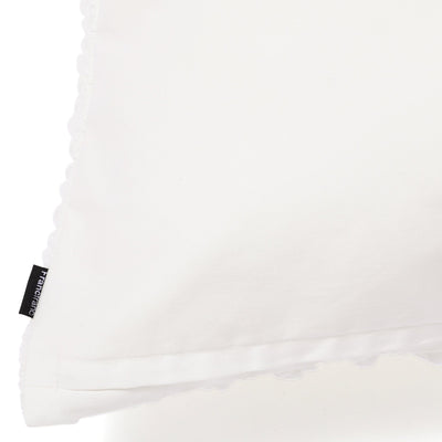 Chiffon Gather Cushion Cover 1000 X 450 White