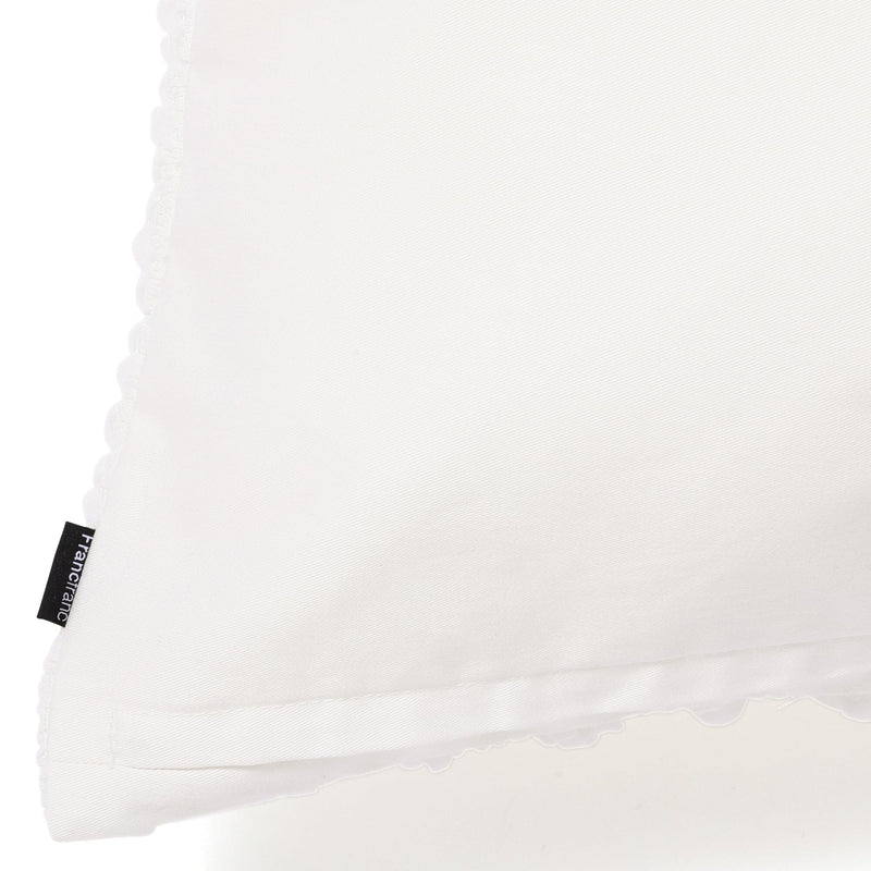 Chiffon Gather Cushion Cover 1000 X 450 White