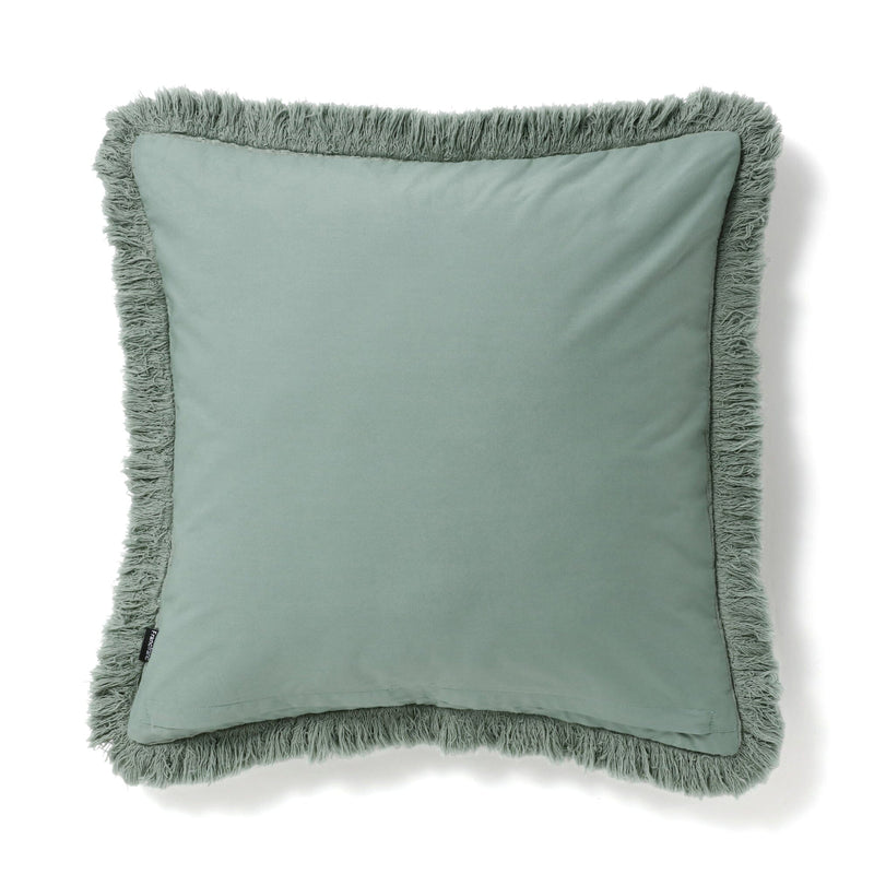 Diamond Fringe Cushion Cover 450 X 450 Green