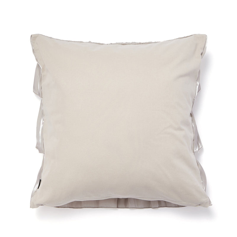Shiny Frill Cushion Cover 450 X 450 Gray