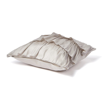 Shiny Frill Cushion Cover 450 X 450 Gray