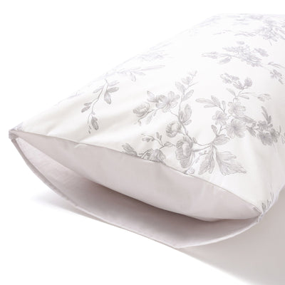 Classic Flower Pillow Case 500 X 700 Gray