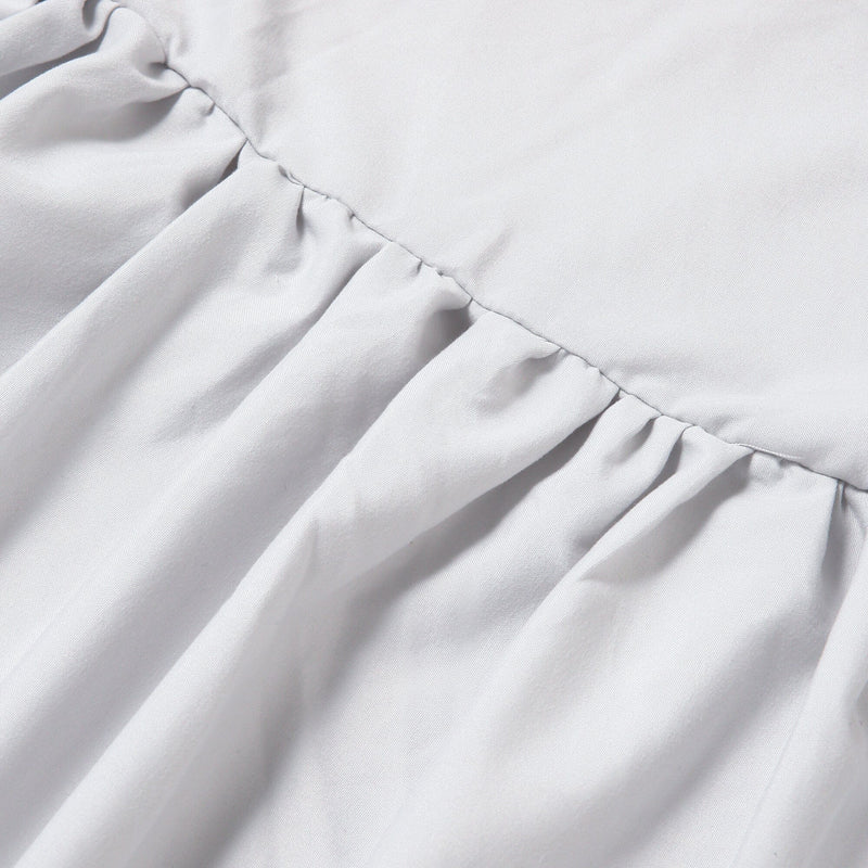 Bed Skirt Double  Light Gray