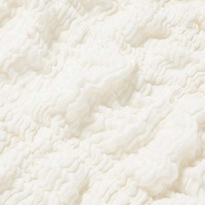 RIPPLE 夏季毯子 大號1800 x 1900白色