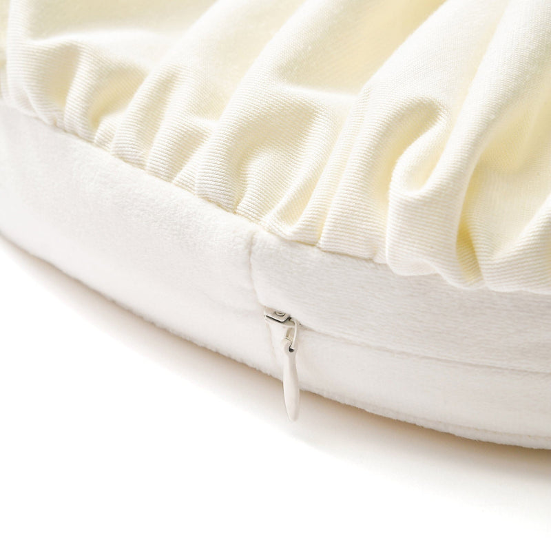 Frill Chair Seat Cushion  Ivory