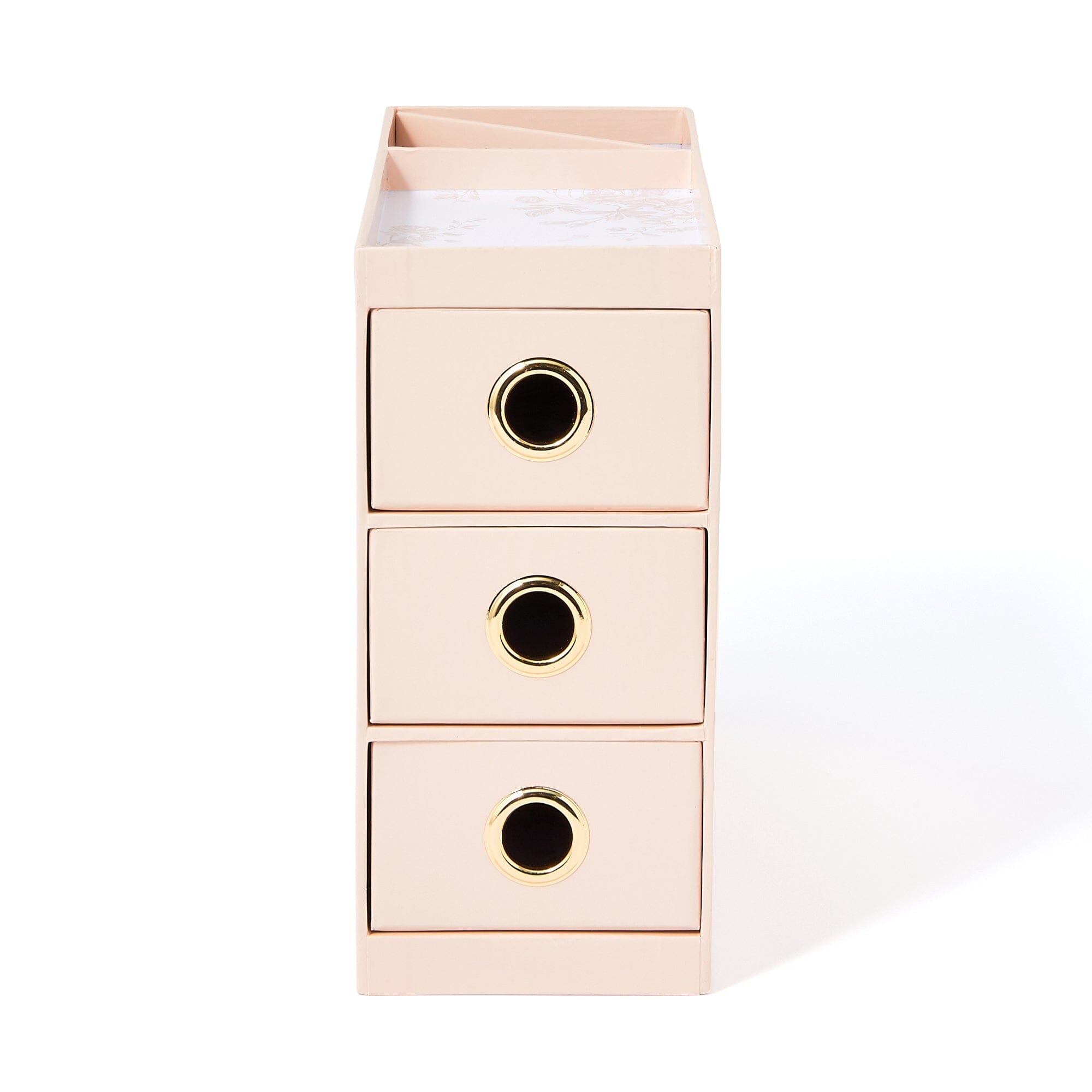 Petite Chest With Pen Stand 3 Tier Beige