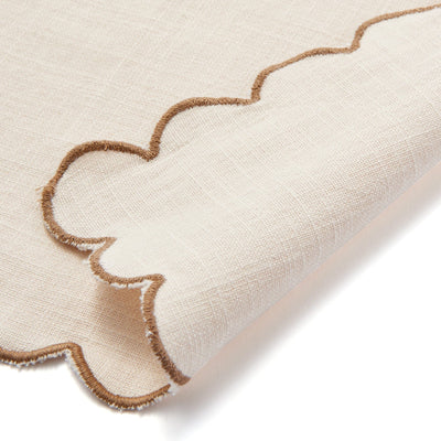 Kitchen Cloth Frill Logo  Ivory