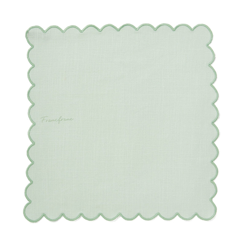 Kitchen Cloth Frill Logo  Green