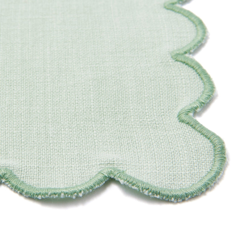 Kitchen Cloth Frill Logo  Green