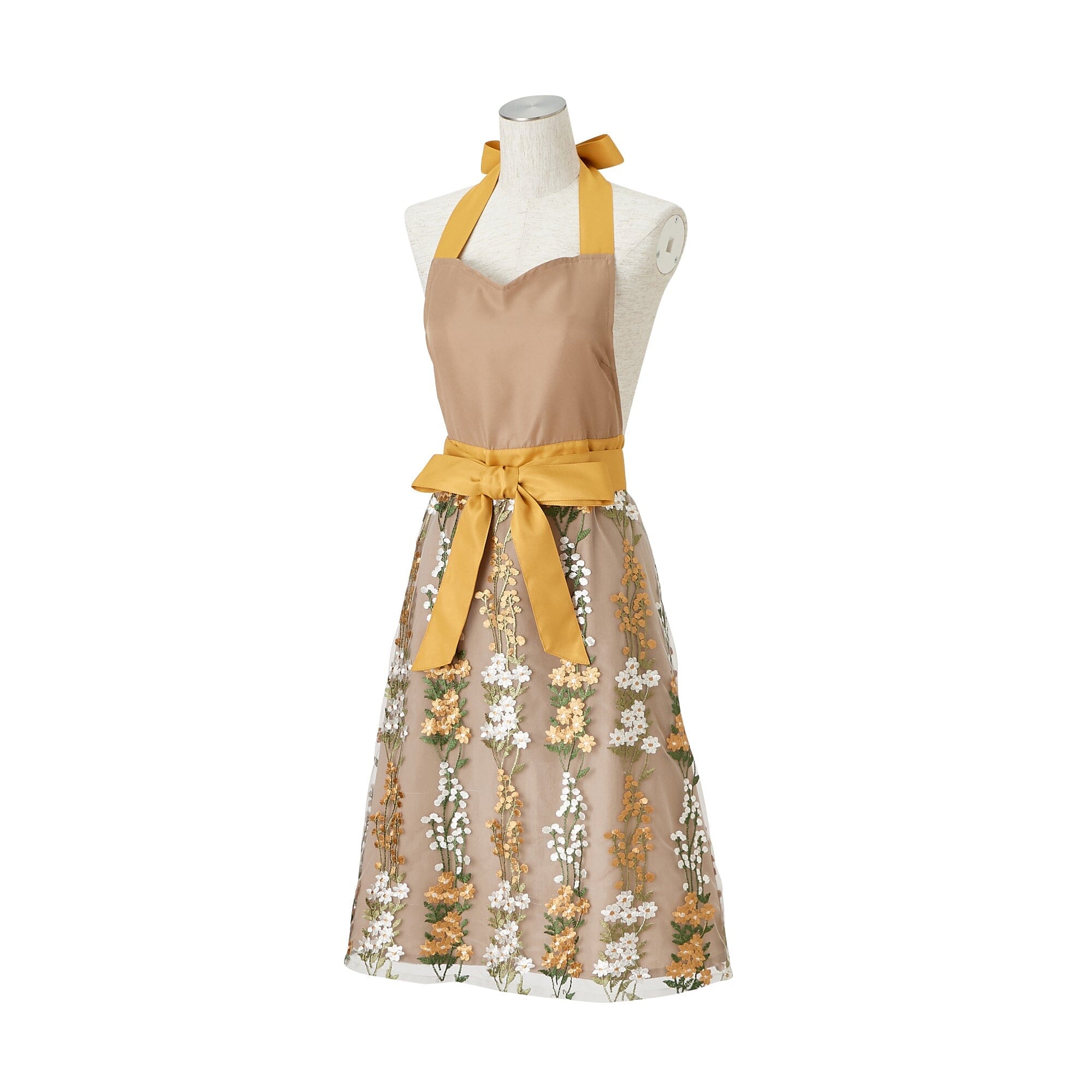 TULLE  FULL APRON  BROWN