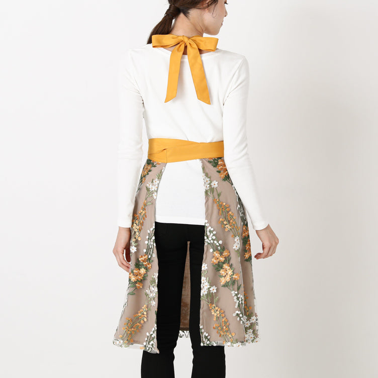 TULLE  FULL APRON  BROWN