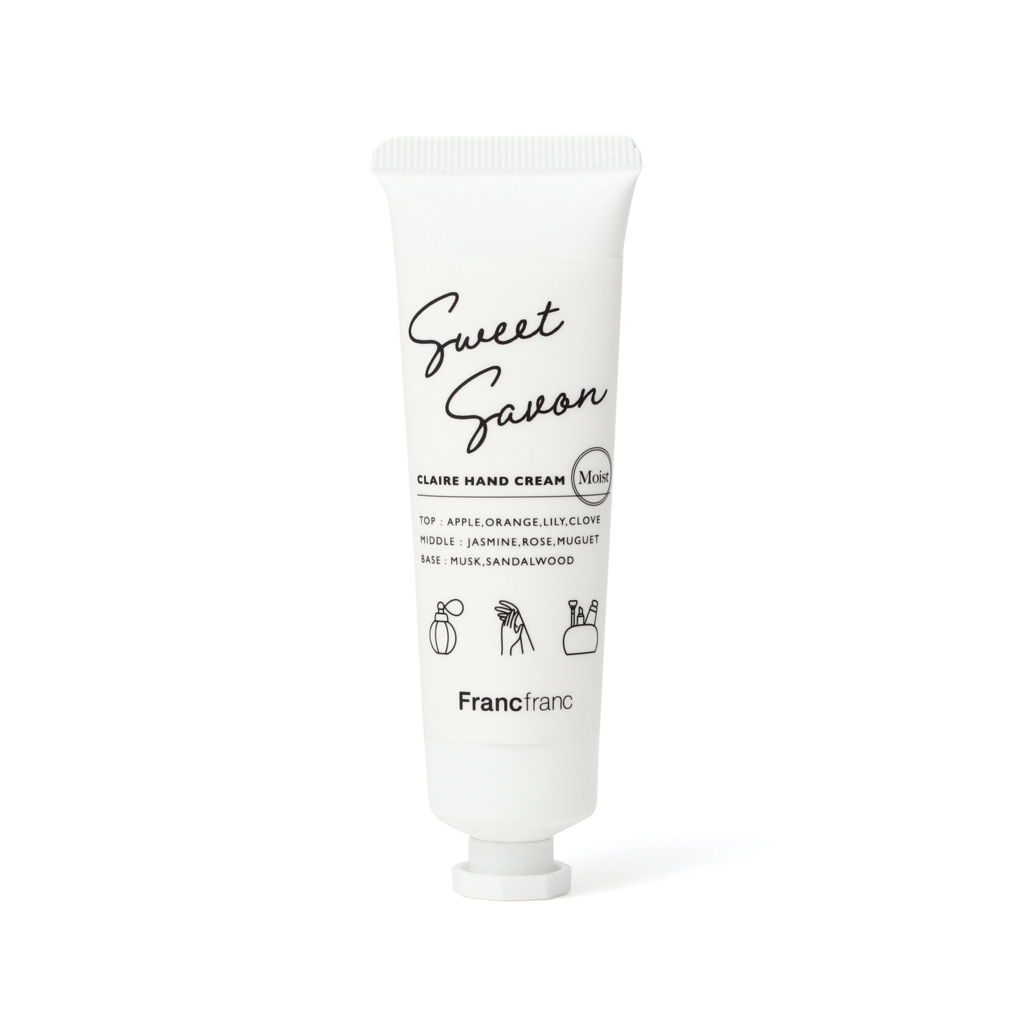 CLAIRE HAND CREAM SMALL WHITE