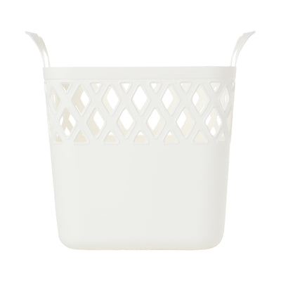 SQUARE Laundry Basket Small White