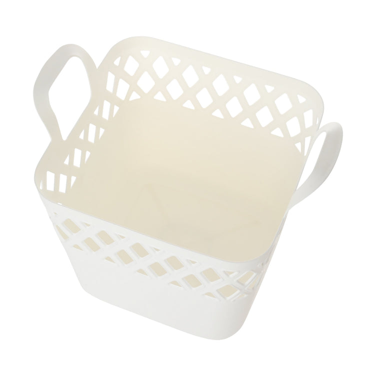SQUARE Laundry Basket Small White